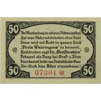 50 Pfennig Burgruine Greifenstein