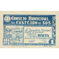 1 Peseta Castejón de Sos