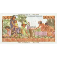 100 Nouveaux Francs / New Francs Overprint on P#53 - 5000 Francs