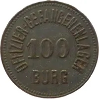 100 Pfennig - Burg Offizier Gefangenenlager