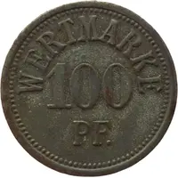 100 Pfennig - Burg Offizier Gefangenenlager