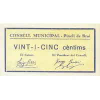 25 Céntimos Pinell de Brai