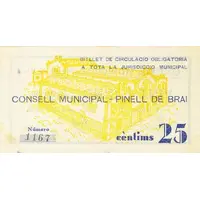 25 Céntimos Pinell de Brai