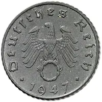 5 Reichspfennig Allied Occupation - Pattern