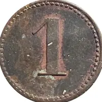 1 Pfennig - Stadtlengsfeld Porzellanfabrik M. Schweizer