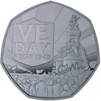 50 Pence - Charles III Victoria Memorial, Silver