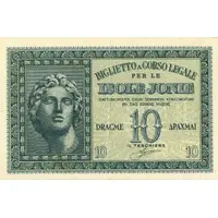 10 Drachmai Italian occupation
