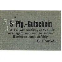 5 Pfennig S. Fränkel