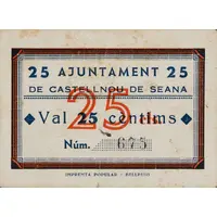 25 Céntimos Castellnou de Seana