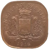 20 Centimes - Solidarité Commerciale et Industrielle - Neuilly sur Seine [92] Copper