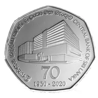 20 Rupees 70th Anniversary of the Central Bank of Sri Lanka