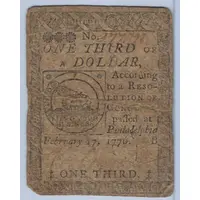 1/3 Dollar 'Continental Currency' - United Colonies