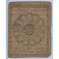 1/3 Dollar 'Continental Currency' - United Colonies
