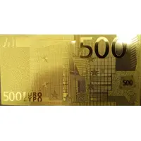 500 Euros gold plated