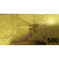 500 Euros gold plated