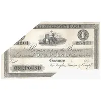 1 Pound Island of Guernsey Bank