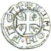 Denier - Philip I of Alsace