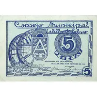 5 Pesetas Velilla de Ebro