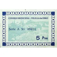 5 Pesetas Velilla de Ebro