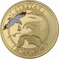 Jeton touristique - Prune - Normandie - Etretat