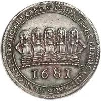 1 Thaler - John Francis, Henry, William Moritz, Henry Casimir and Francis Alexander Badehosentaler