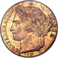 2 Francs Brass, pattern