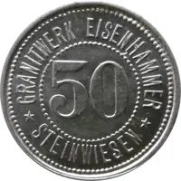 50 Pfennig - Steinwiesen Granitwerk Eisenhammer
