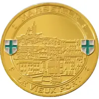 Jeton touristique - Nemery & Calmejane - Marseille - Le vieux port - Notre Dame de la Garde