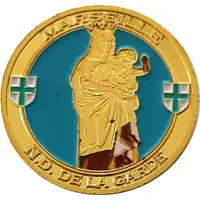 Jeton touristique - Nemery & Calmejane - Marseille - Le vieux port - Notre Dame de la Garde