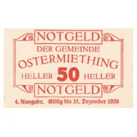 50 Heller Ostermiething 1920