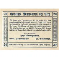 20 Heller Baumgarten