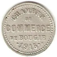 5 Centimes Bougie Chamber of Commerce, Curved '5' and Large 'C'
