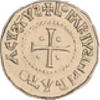 Denier - Lothair I Christian legend