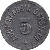 5 Pfennig - Offstein Zuckerfabrik