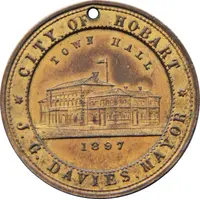 Medal - Victoria City of Hobart Diamond Jubilee