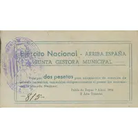 2 Pesetas Pobla de Segur