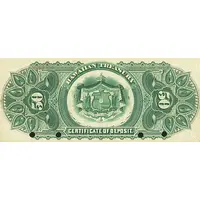 50 Dollars Certificate of Deposit