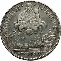 1 Scudo Revolutionary coinage, Type II - with tree