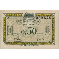 50 Centimes Régie des Chemin de Fer en Territoires Occupés