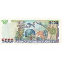 5000 Colones woven security thread