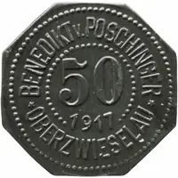 50 Pfennig - Oberzwieselau Benedikt v. Poschinger