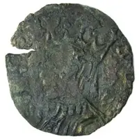 Denier - Jean de Bethencourt countermark.