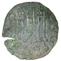 Denier - Jean de Bethencourt countermark.