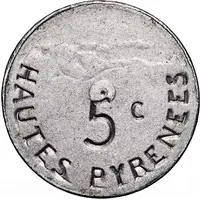 5 centimes - ville de Tarbes [65] - Essai
