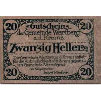 20 Heller Wartberg an der Krems