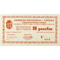 10 Pesetas Lécera