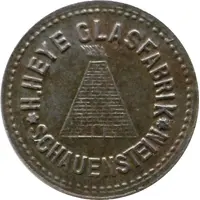 1 Pfennig - Schauenstein H. Heye Glasfabrik