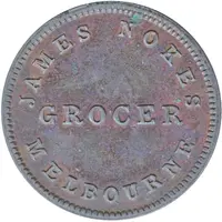 1/2 Penny - James Noke Grocer Melbourne, Victoria