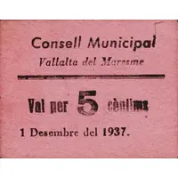5 Céntimos Vallalta del Maresme