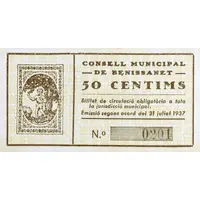50 Céntimos Benissanet